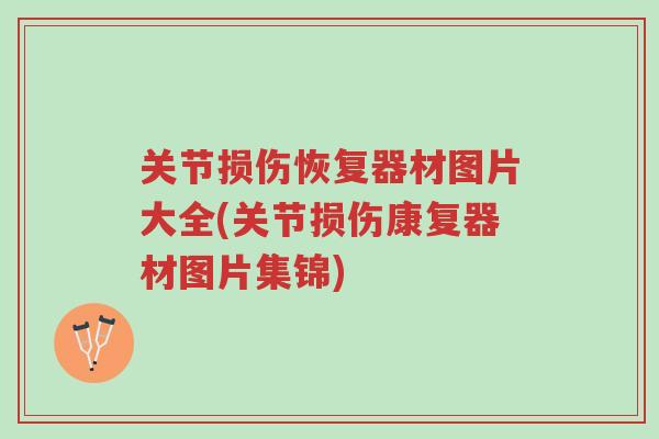 关节损伤恢复器材图片大全(关节损伤康复器材图片集锦)-第1张图片-超越 关节损伤恢复器材图片大全(关节损伤康复器材图片集锦)-第1张图片-超越