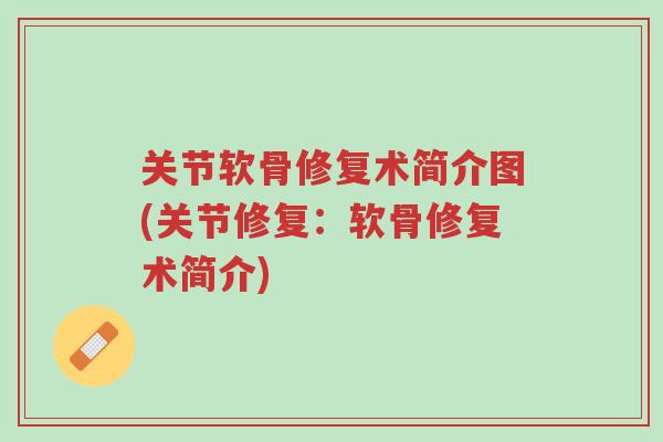 关节软骨修复术简介图(关节修复:软骨修复术简介)-第1张图片-超越 关节软骨修复术简介图(关节修复:软骨修复术简介)-第1张图片-超越