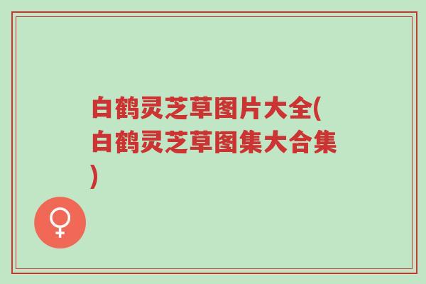 白鹤灵芝草图片大全(白鹤灵芝草图集大合集)-第1张图片-超越 白鹤灵芝草图片大全(白鹤灵芝草图集大合集)-第1张图片-超越