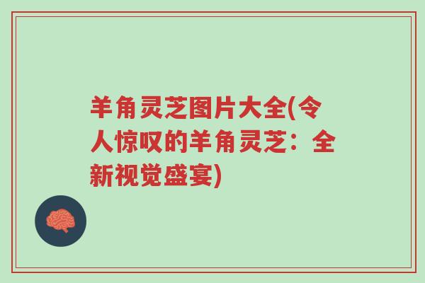 羊角灵芝图片大全(令人惊叹的羊角灵芝:全新视觉盛宴)-第1张图片-超越 羊角灵芝图片大全(令人惊叹的羊角灵芝:全新视觉盛宴)-第1张图片-超越