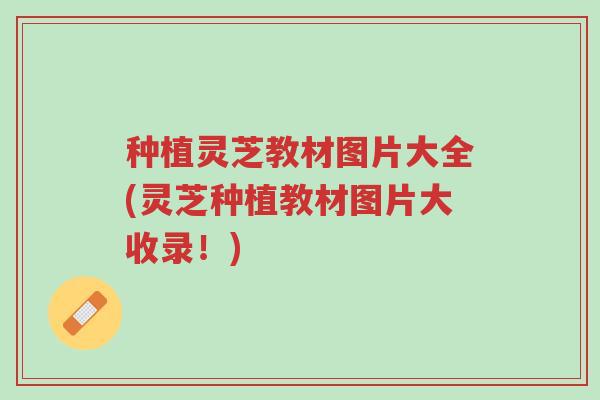 种植灵芝教材图片大全(灵芝种植教材图片大收录!)-第1张图片-超越 种植灵芝教材图片大全(灵芝种植教材图片大收录!)-第1张图片-超越