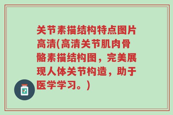 关节素描结构特点图片高清(高清关节肌肉骨骼素描结构图,完美展现人体关节构造,助于医学学习。)-第1张图片-超越 关节素描结构特点图片高清(高清关节肌肉骨骼素描结构图,完美展现人体关节构造,助于医学学习。)-第1张图片-超越
