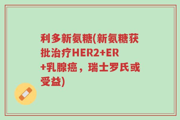 利多新氨糖(新氨糖获批治疗HER2+ER+乳腺癌,瑞士罗氏或受益)-第1张图片-超越 利多新氨糖(新氨糖获批治疗HER2+ER+乳腺癌,瑞士罗氏或受益)-第1张图片-超越