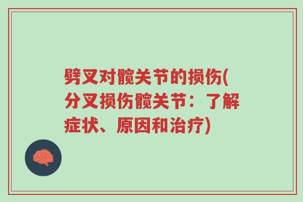 劈叉对髋关节的损伤(分叉损伤髋关节:了解症状、原因和治疗)-第1张图片-超越 劈叉对髋关节的损伤(分叉损伤髋关节:了解症状、原因和治疗)-第1张图片-超越