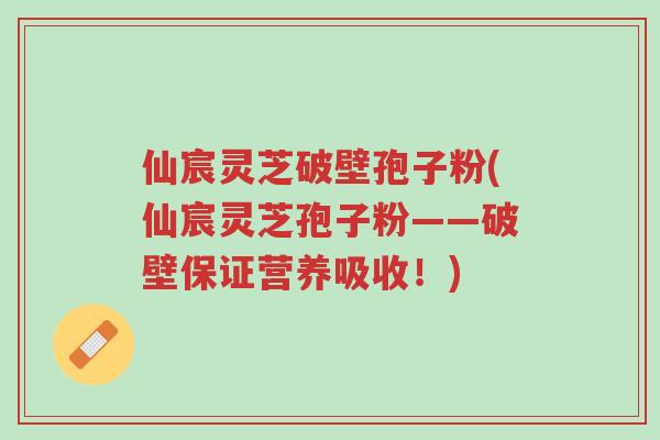 仙宸灵芝破壁孢子粉(仙宸灵芝孢子粉——破壁保证营养吸收!)-第1张图片-超越 仙宸灵芝破壁孢子粉(仙宸灵芝孢子粉——破壁保证营养吸收!)-第1张图片-超越