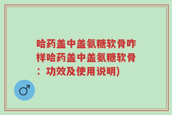 哈药盖中盖氨糖软骨咋样哈药盖中盖氨糖软骨:功效及使用说明)-第1张图片-超越 哈药盖中盖氨糖软骨咋样哈药盖中盖氨糖软骨:功效及使用说明)-第1张图片-超越
