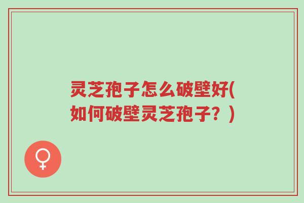 灵芝孢子怎么破壁好(如何破壁灵芝孢子?)-第1张图片-超越 灵芝孢子怎么破壁好(如何破壁灵芝孢子?)-第1张图片-超越