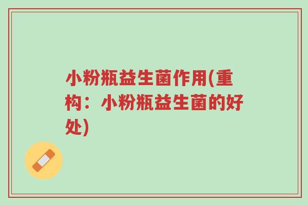 小粉瓶益生菌作用(重构:小粉瓶益生菌的好处)-第1张图片-超越 小粉瓶益生菌作用(重构:小粉瓶益生菌的好处)-第1张图片-超越