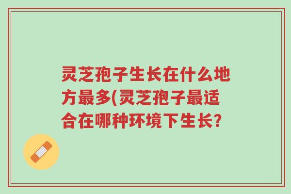 灵芝孢子生长在什么地方最多(灵芝孢子最适合在哪种环境下生长?-第1张图片-超越 灵芝孢子生长在什么地方最多(灵芝孢子最适合在哪种环境下生长?-第1张图片-超越