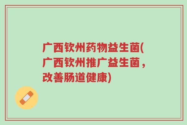 广西钦州药物益生菌(广西钦州推广益生菌,改善肠道健康)-第1张图片-超越 广西钦州药物益生菌(广西钦州推广益生菌,改善肠道健康)-第1张图片-超越