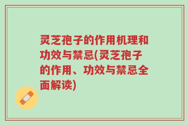 灵芝孢子的作用机理和功效与禁忌(灵芝孢子的作用、功效与禁忌全面解读)-第1张图片-超越 灵芝孢子的作用机理和功效与禁忌(灵芝孢子的作用、功效与禁忌全面解读)-第1张图片-超越