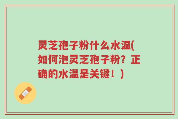 灵芝孢子粉什么水温(如何泡灵芝孢子粉?正确的水温是关键!)-第1张图片-超越 灵芝孢子粉什么水温(如何泡灵芝孢子粉?正确的水温是关键!)-第1张图片-超越