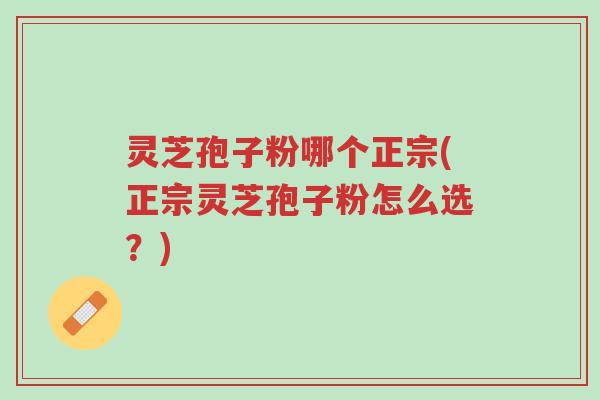 灵芝孢子粉哪个正宗(正宗灵芝孢子粉怎么选?)-第1张图片-超越 灵芝孢子粉哪个正宗(正宗灵芝孢子粉怎么选?)-第1张图片-超越