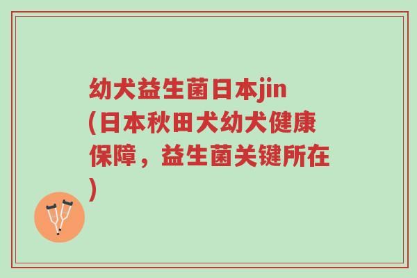 幼犬益生菌日本jin(日本秋田犬幼犬健康保障,益生菌关键所在)-第1张图片-超越 幼犬益生菌日本jin(日本秋田犬幼犬健康保障,益生菌关键所在)-第1张图片-超越