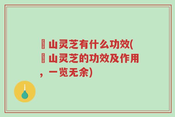 矷山灵芝有什么功效(矷山灵芝的功效及作用,一览无余)-第1张图片-超越 矷山灵芝有什么功效(矷山灵芝的功效及作用,一览无余)-第1张图片-超越
