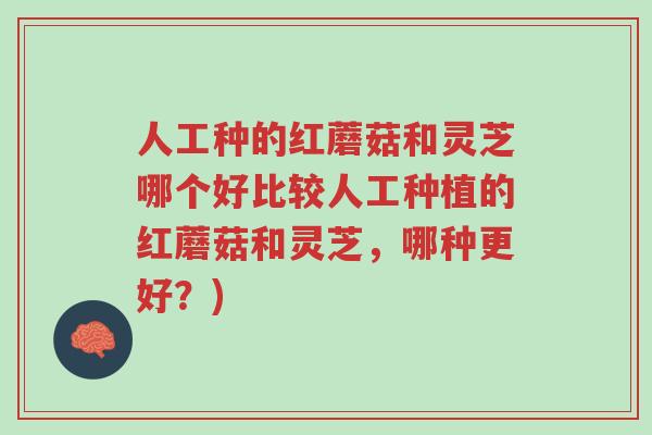 人工种的红蘑菇和灵芝哪个好比较人工种植的红蘑菇和灵芝,哪种更好?)-第1张图片-超越 人工种的红蘑菇和灵芝哪个好比较人工种植的红蘑菇和灵芝,哪种更好?)-第1张图片-超越