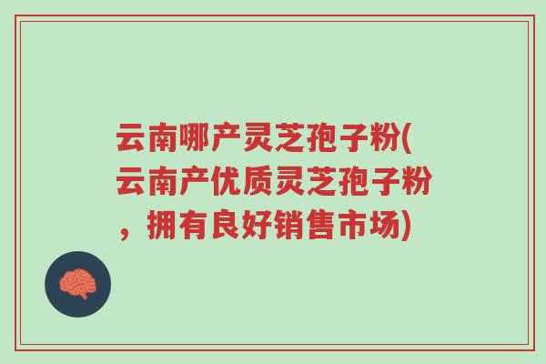 云南哪产灵芝孢子粉(云南产优质灵芝孢子粉,拥有良好销售市场)-第1张图片-超越 云南哪产灵芝孢子粉(云南产优质灵芝孢子粉,拥有良好销售市场)-第1张图片-超越