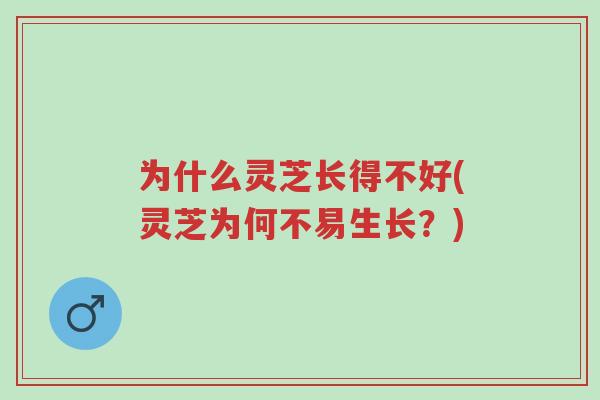 为什么灵芝长得不好(灵芝为何不易生长?)-第1张图片-超越 为什么灵芝长得不好(灵芝为何不易生长?)-第1张图片-超越
