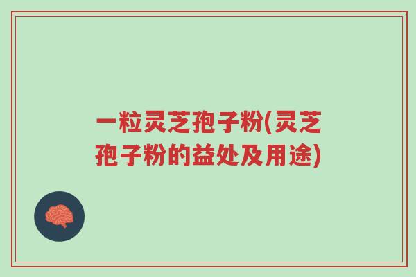 一粒灵芝孢子粉(灵芝孢子粉的益处及用途)-第1张图片-超越 一粒灵芝孢子粉(灵芝孢子粉的益处及用途)-第1张图片-超越