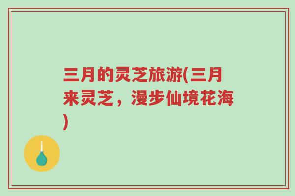 三月的灵芝旅游(三月来灵芝,漫步仙境花海)-第1张图片-超越 三月的灵芝旅游(三月来灵芝,漫步仙境花海)-第1张图片-超越