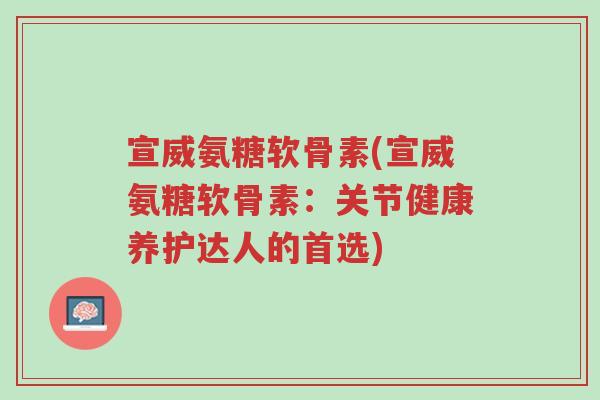 宣威氨糖软骨素(宣威氨糖软骨素:关节健康养护达人的首选)-第1张图片-超越 宣威氨糖软骨素(宣威氨糖软骨素:关节健康养护达人的首选)-第1张图片-超越