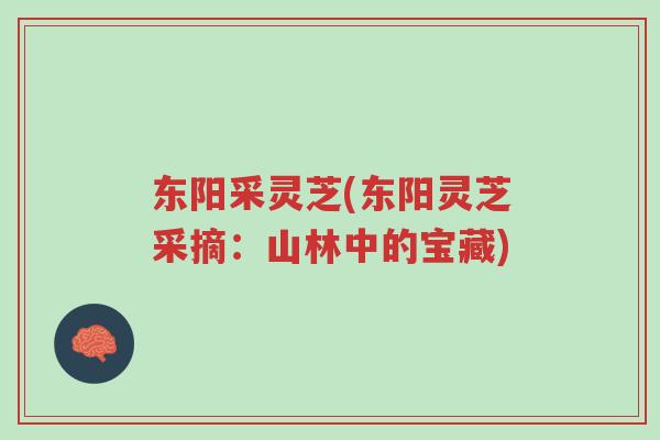 东阳采灵芝(东阳灵芝采摘:山林中的宝藏)-第1张图片-超越 东阳采灵芝(东阳灵芝采摘:山林中的宝藏)-第1张图片-超越