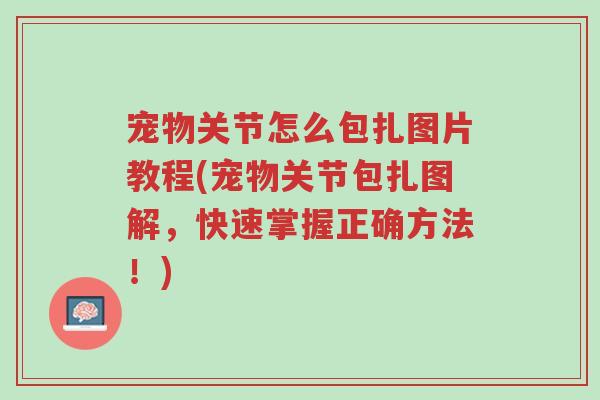 宠物关节怎么包扎图片教程(宠物关节包扎图解,快速掌握正确方法!)-第1张图片-超越 宠物关节怎么包扎图片教程(宠物关节包扎图解,快速掌握正确方法!)-第1张图片-超越