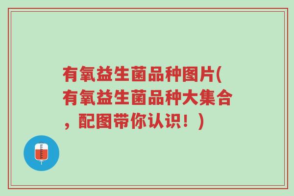 有氧益生菌品种图片(有氧益生菌品种大集合，配图带你认识！)-第1张图片-超越