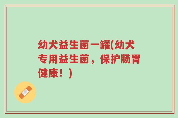 幼犬益生菌一罐(幼犬专用益生菌，保护肠胃健康！)-第1张图片-超越
