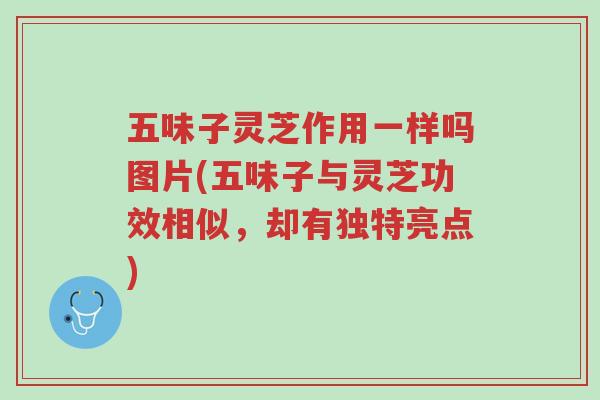 五味子灵芝作用一样吗图片(五味子与灵芝功效相似,却有独特亮点)-第1张图片-超越 五味子灵芝作用一样吗图片(五味子与灵芝功效相似,却有独特亮点)-第1张图片-超越