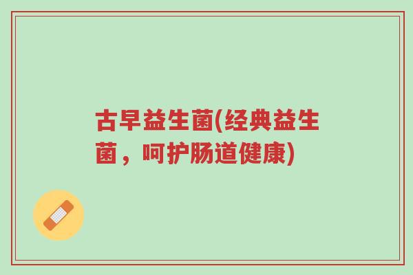 古早益生菌(经典益生菌,呵护肠道健康)-第1张图片-超越 古早益生菌(经典益生菌,呵护肠道健康)-第1张图片-超越