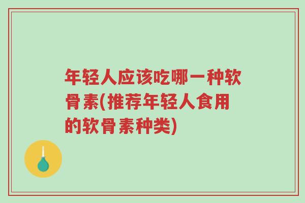 年轻人应该吃哪一种软骨素(推荐年轻人食用的软骨素种类)-第1张图片-超越 年轻人应该吃哪一种软骨素(推荐年轻人食用的软骨素种类)-第1张图片-超越