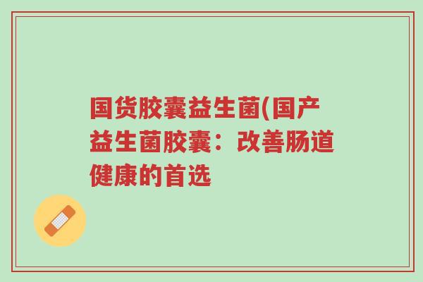国货胶囊益生菌(国产益生菌胶囊:改善肠道健康的首选-第1张图片-超越 国货胶囊益生菌(国产益生菌胶囊:改善肠道健康的首选-第1张图片-超越
