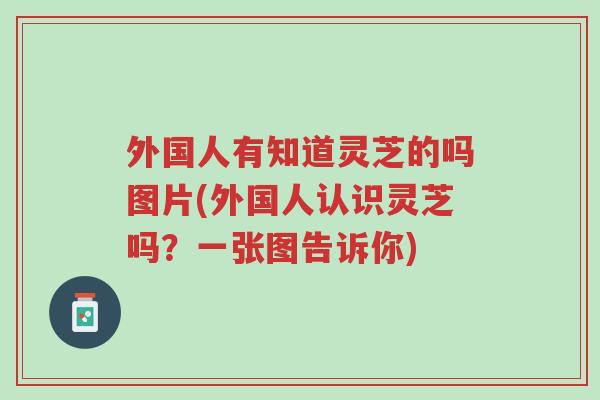 外国人有知道灵芝的吗图片(外国人认识灵芝吗?一张图告诉你)-第1张图片-超越 外国人有知道灵芝的吗图片(外国人认识灵芝吗?一张图告诉你)-第1张图片-超越