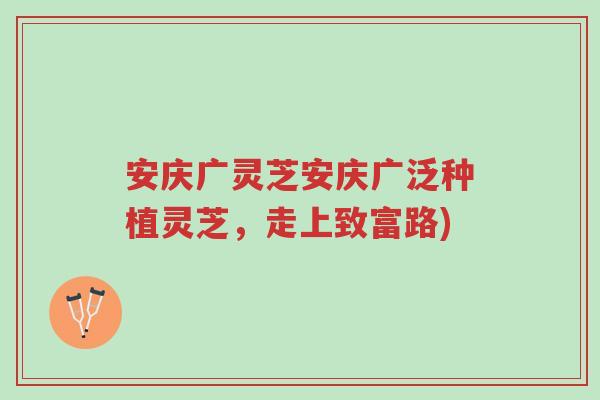 安庆广灵芝安庆广泛种植灵芝,走上致富路)-第1张图片-超越 安庆广灵芝安庆广泛种植灵芝,走上致富路)-第1张图片-超越