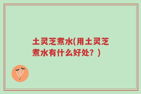 土灵芝煮水(用土灵芝煮水有什么好处?)-第1张图片-超越 土灵芝煮水(用土灵芝煮水有什么好处?)-第1张图片-超越