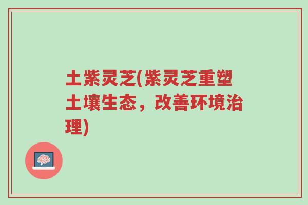 土紫灵芝(紫灵芝重塑土壤生态,改善环境治理)-第1张图片-超越 土紫灵芝(紫灵芝重塑土壤生态,改善环境治理)-第1张图片-超越