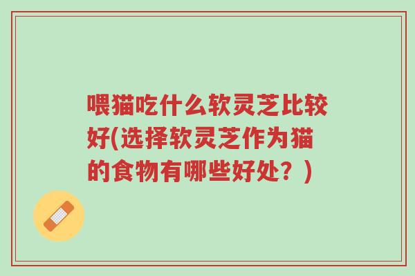 喂猫吃什么软灵芝比较好(选择软灵芝作为猫的食物有哪些好处?)-第1张图片-超越 喂猫吃什么软灵芝比较好(选择软灵芝作为猫的食物有哪些好处?)-第1张图片-超越