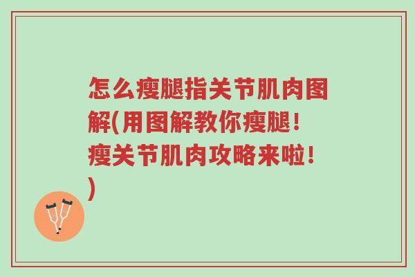 怎么瘦腿指关节肌肉图解(用图解教你瘦腿!瘦关节肌肉攻略来啦!)-第1张图片-超越 怎么瘦腿指关节肌肉图解(用图解教你瘦腿!瘦关节肌肉攻略来啦!)-第1张图片-超越