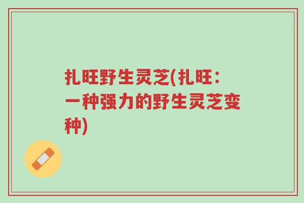 扎旺野生灵芝(扎旺:一种强力的野生灵芝变种)-第1张图片-超越 扎旺野生灵芝(扎旺:一种强力的野生灵芝变种)-第1张图片-超越