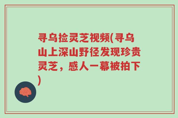 寻乌捡灵芝视频(寻乌山上深山野径发现珍贵灵芝,感人一幕被拍下)-第1张图片-超越 寻乌捡灵芝视频(寻乌山上深山野径发现珍贵灵芝,感人一幕被拍下)-第1张图片-超越