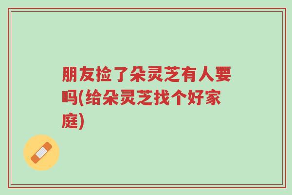朋友捡了朵灵芝有人要吗(给朵灵芝找个好家庭)-第1张图片-超越 朋友捡了朵灵芝有人要吗(给朵灵芝找个好家庭)-第1张图片-超越