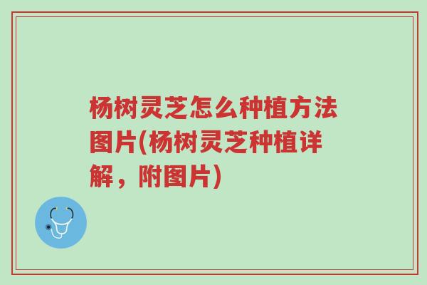 杨树灵芝怎么种植方法图片(杨树灵芝种植详解，附图片)-第1张图片-超越