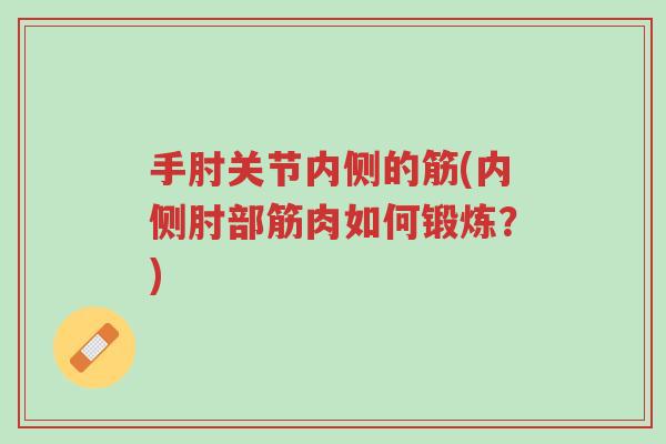 手肘关节内侧的筋(内侧肘部筋肉如何锻炼?)-第1张图片-超越 手肘关节内侧的筋(内侧肘部筋肉如何锻炼?)-第1张图片-超越