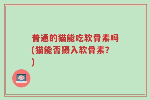 普通的猫能吃软骨素吗(猫能否摄入软骨素?)-第1张图片-超越 普通的猫能吃软骨素吗(猫能否摄入软骨素?)-第1张图片-超越