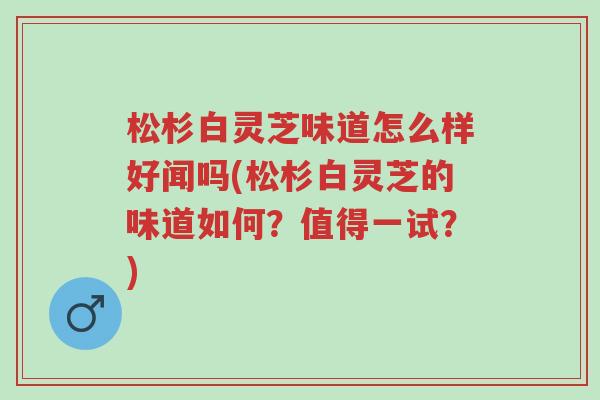 松杉白灵芝味道怎么样好闻吗(松杉白灵芝的味道如何?值得一试?)-第1张图片-超越 松杉白灵芝味道怎么样好闻吗(松杉白灵芝的味道如何?值得一试?)-第1张图片-超越