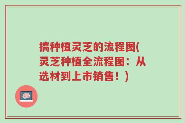 搞种植灵芝的流程图(灵芝种植全流程图:从选材到上市销售!)-第1张图片-超越 搞种植灵芝的流程图(灵芝种植全流程图:从选材到上市销售!)-第1张图片-超越