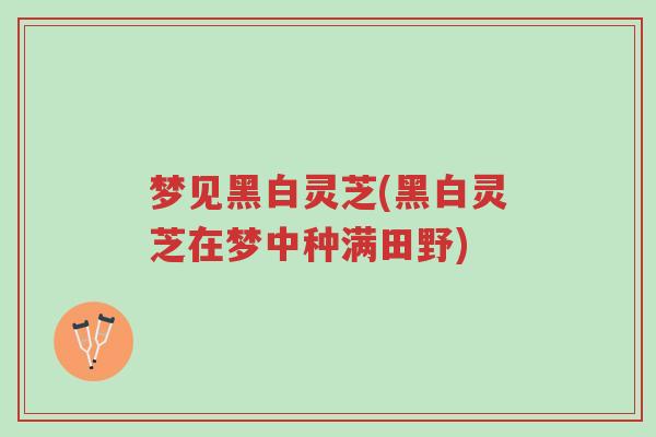 梦见黑白灵芝(黑白灵芝在梦中种满田野)-第1张图片-超越 梦见黑白灵芝(黑白灵芝在梦中种满田野)-第1张图片-超越