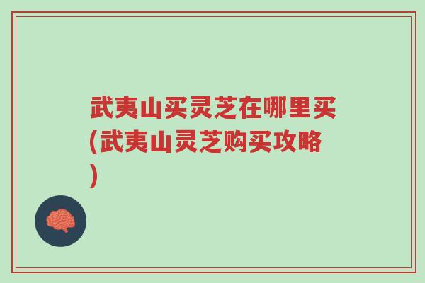 武夷山买灵芝在哪里买(武夷山灵芝购买攻略)-第1张图片-超越 武夷山买灵芝在哪里买(武夷山灵芝购买攻略)-第1张图片-超越