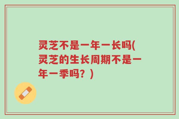 灵芝不是一年一长吗(灵芝的生长周期不是一年一季吗?)-第1张图片-超越 灵芝不是一年一长吗(灵芝的生长周期不是一年一季吗?)-第1张图片-超越